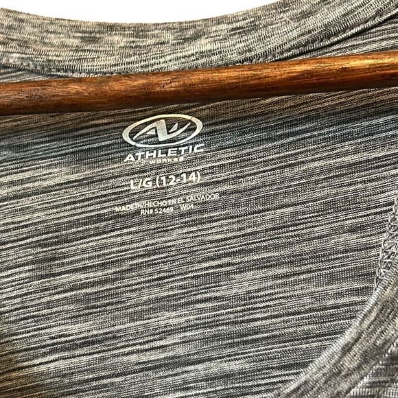 Athletic Works Gray Space‎ Dye Sleeveless Tank Top Racerback Workout Gym - Picture 2 of 3